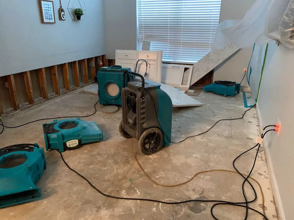 Dehumidifier in flood-cut room for Water Extraction & Removal in Chambersburg